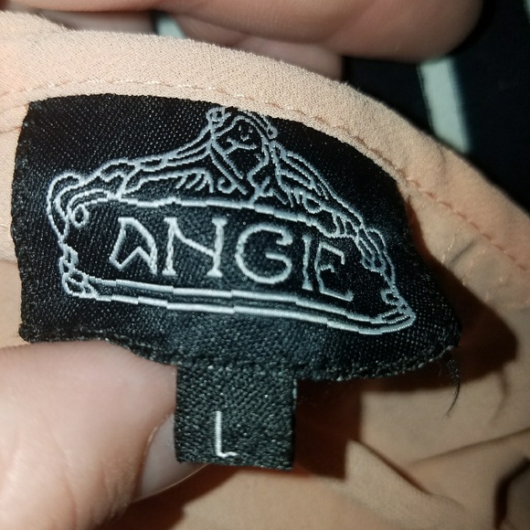 **SOLD** Peach semi sheer blouse NWOT - Picture 4 of 5